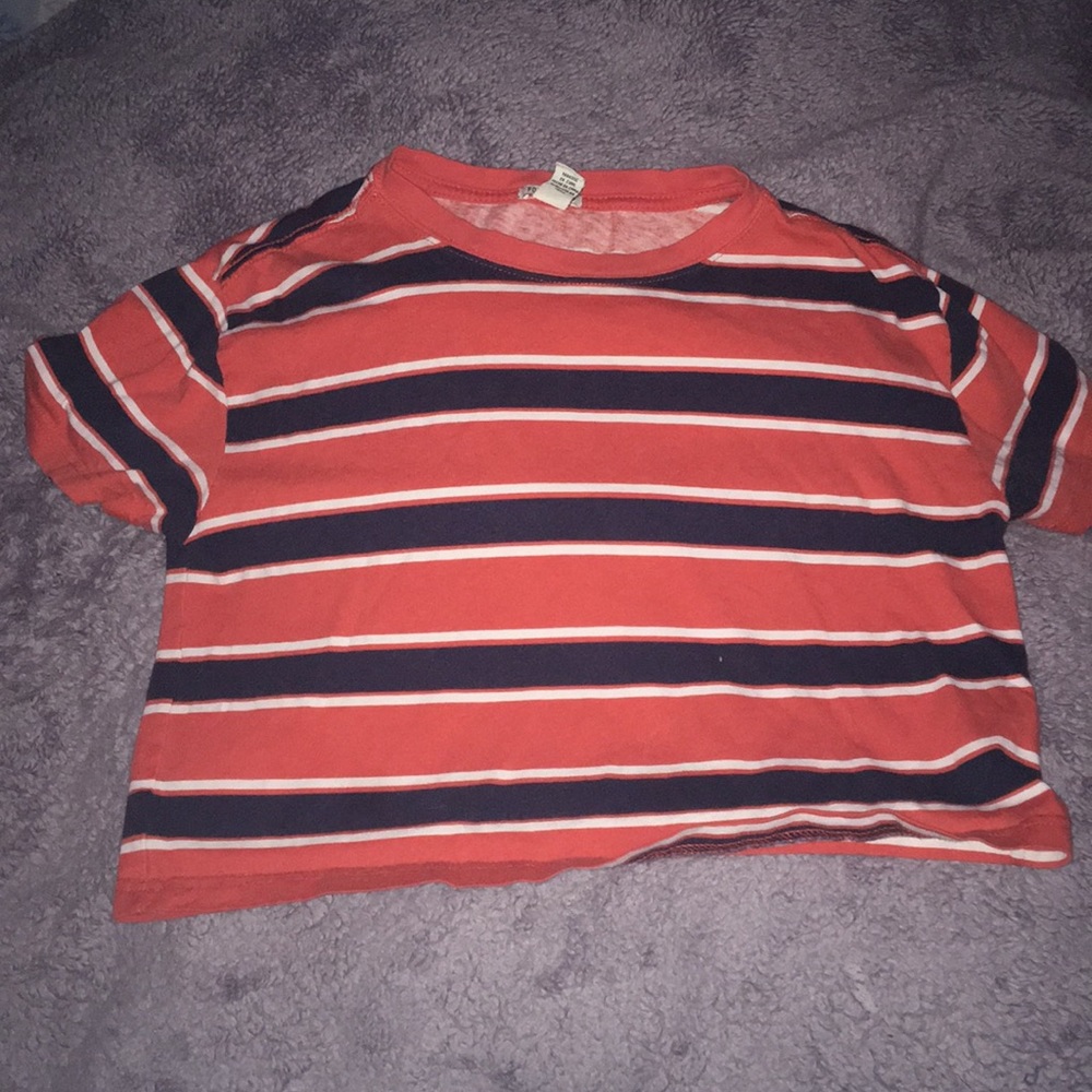 Cropped Stripped T-shirt